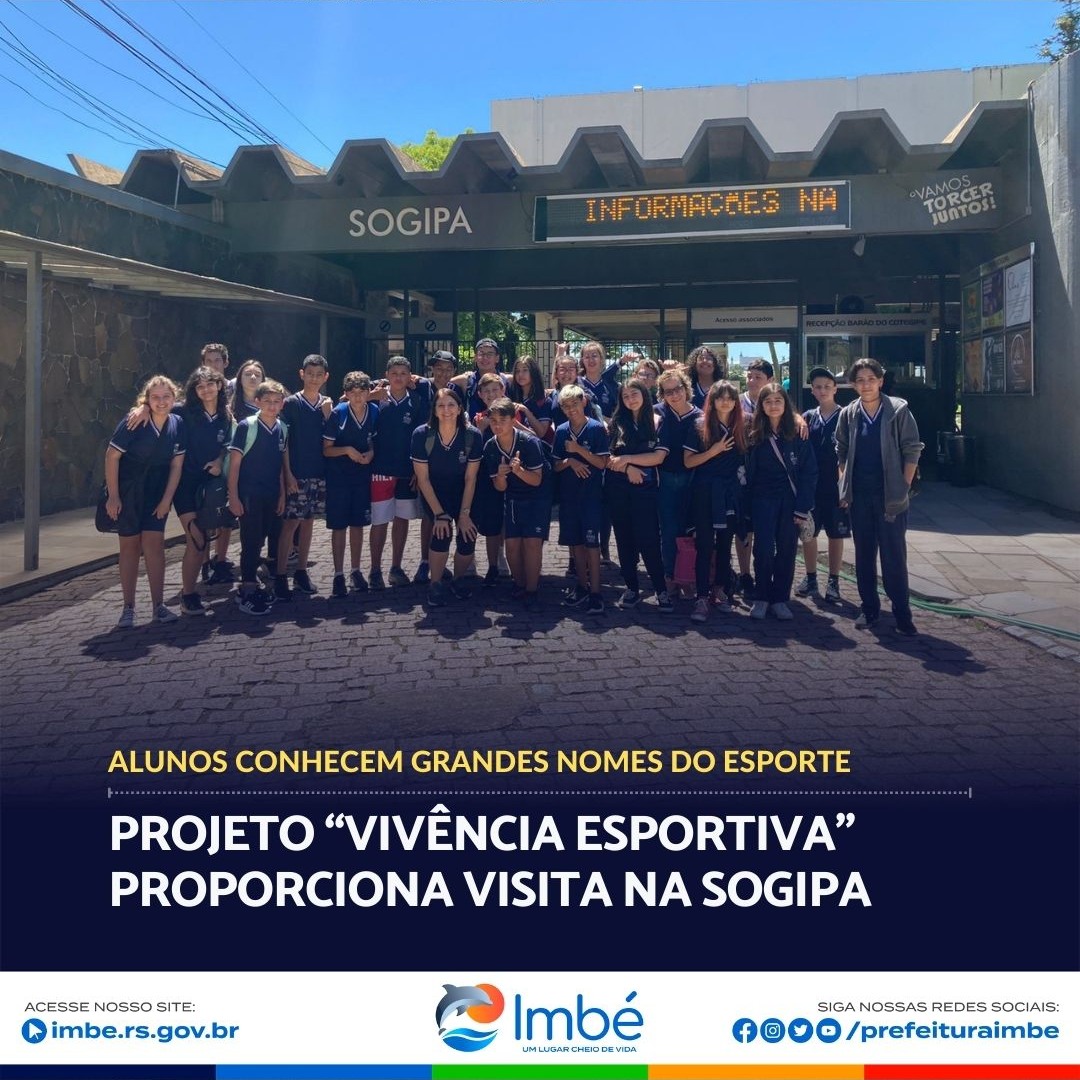 Imbé- Projeto “Vivência Esportiva” proporciona visita na SOGIPA e