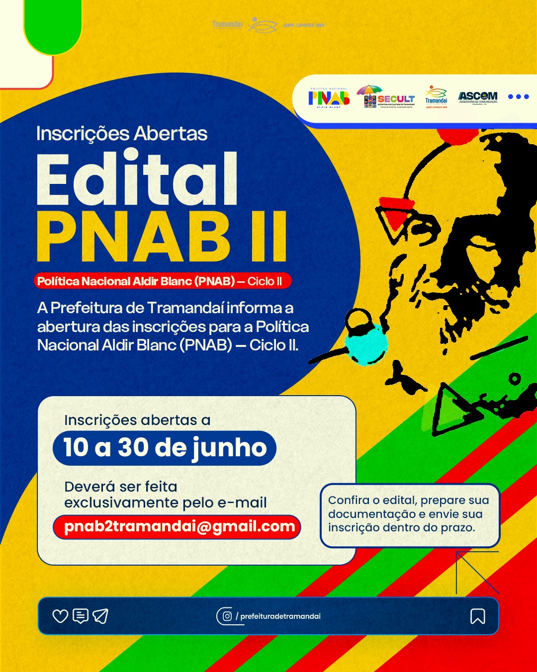 Tramandaí abre inscrições para edital de fomento cultural da Política Nacional Aldir Blanc