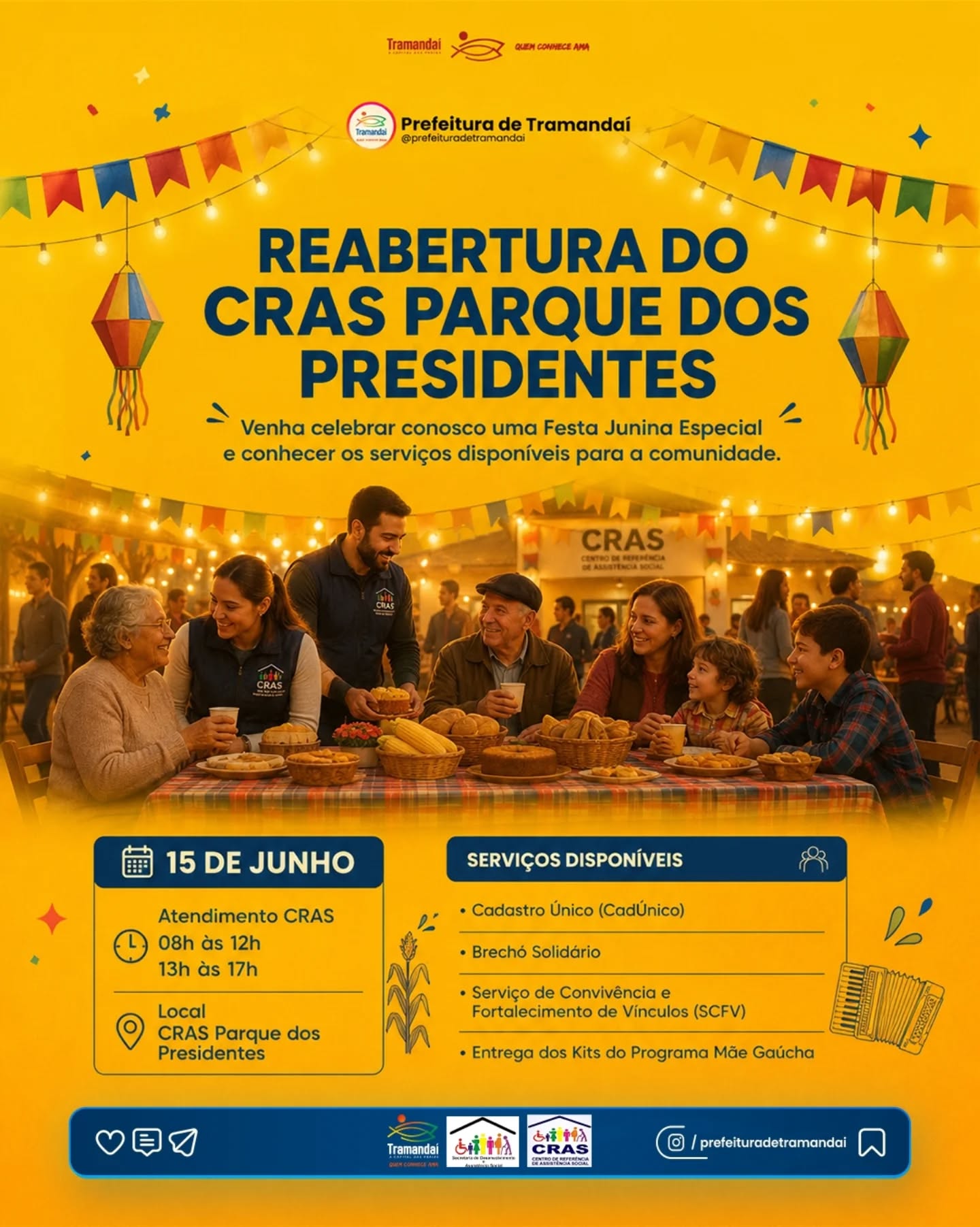 Tramandaí – CRAS Parque dos Presidentes reabre suas portas para a comunidade!
