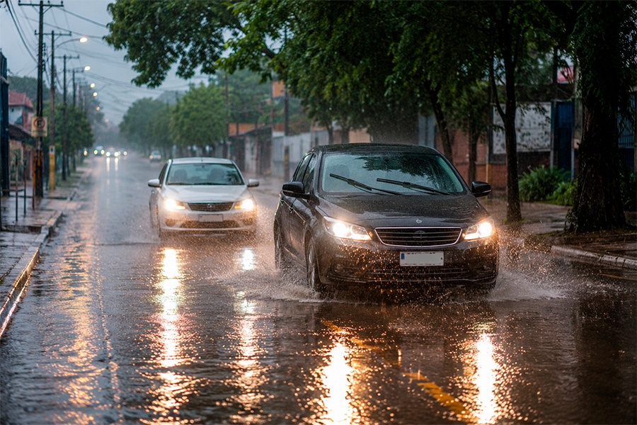 Clima e tempo – Fortes chuvas predominam no RS nesta segunda-feira