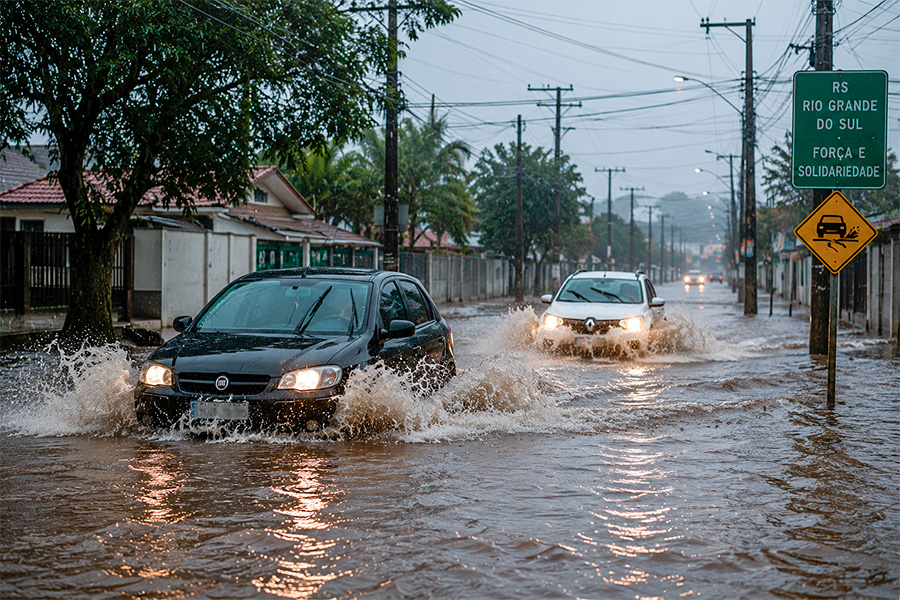 Chuvas e Temporais no RS – Instabilidade perde força ao longo do dia, mas Metade Norte ainda tem risco de temporais