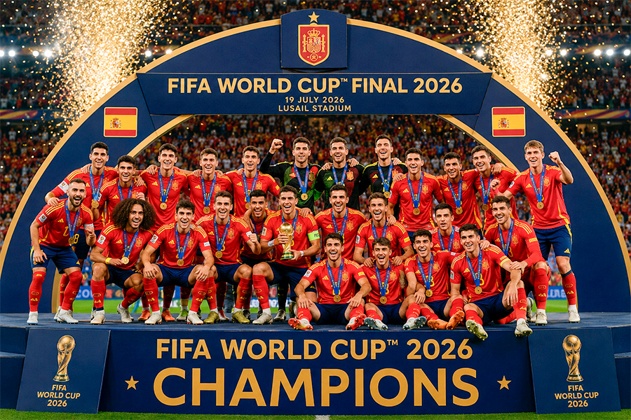 Espanha conquista o mundo e levanta a taça após campanha impecável na Copa de 2026